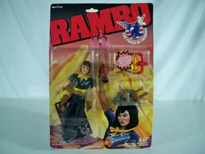 K24i8518 KAT KATHARINE TAYLOR MOC MINT ON SEALED CARD RAMBO FREEDOM 1986 COLECO - Picture 1 of 19