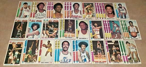 1976-77 TOPPS SET AVVIAMENTO BASKET (124) Ex-Mt a Nm GRATIS USPS - Foto 1 di 4