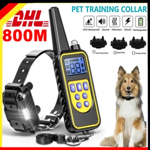 Elektroschock Antibell Hundehalsband Erziehungshalsband Für Hunde Haustier 800m - Bild 1 von 15