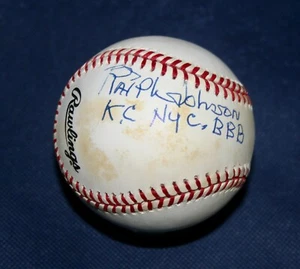 Negro League Ralph Johnson "KC NYC BBB" signierter Baseball - Bild 1 von 6