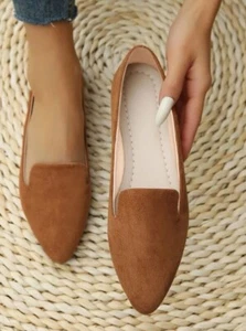 New Women Ballet Flats Shoes Foam Casual Comfort Slip On Loafers Shoes - Picture 1 of 6