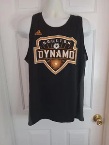 adidas Men's Houston Dynamo Evolution Tank Top,Black-Size XLARGE - Picture 1 of 12