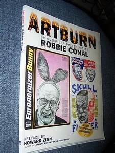 Signed-Artburn-Guerrilla Poster Artist Robbie Conal, Cartoons/Caricatures/Satire - Picture 1 of 7