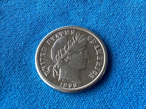 1899 P Barber Dime Cover