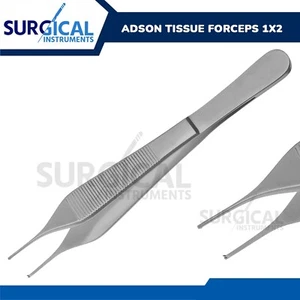 Fórceps de sutura de tejido Adson cirugía plástica quirúrgica acero inoxidable grado alemán - Imagen 1 de 3