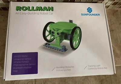 Rollman STEM Learning Educational DIY Robot Kit Block Green New - Image 1 of 4