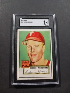 1952 Topps Richie Ashburn Philadelphia Phillies #216 HOF ⚾️⚾️💥SGC 1 - Picture 1 of 2