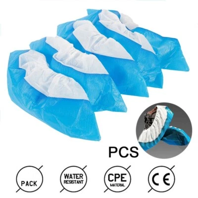 Disposable Overshoes Heavy Duty CPE Embossed Sole Anti Slip Shoe / Boot Cover - Image 1 of 4