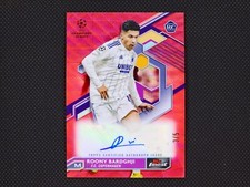 2023 TOPPS FINEST UEFA ROONY BARDGHJI RED WAVE RC SSP AUTO 3/5 Copenhagen