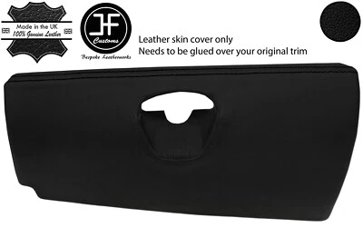 BLACK GLOVE BOX REAL LEATHER COVER FOR SMART ROADSTER 452 03-05 - Image 1 of 2