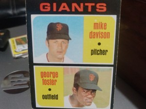 Mike Davidson / George Foster 1971 Topps #276 Rookie Stars San Francisco Gian...