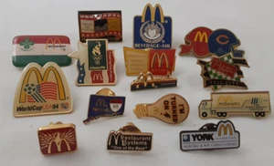 15 McDonalds Pins Vintage Olympia Disney WM Sport Hut Revers Werbung Bars Lot - Bild 1 von 24