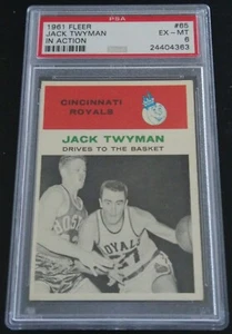 1961 Fleer #65 Jack Twyman In Action PSA 6 EX-MT Cincinnati Royals HOF - Picture 1 of 2