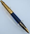  Waterman Edson Saphire Blue Fountain Pen  Rare 1998 World Cup Special Edition 