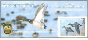 D2K Ohio Ente Briefmarke 2012 15,00 $ Kleinbogen - Bild 1 von 1