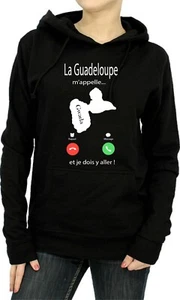 Sweat FEMME LA GUADELOUPE M'APPELLE, GWADA DOM TOM - Picture 1 of 5