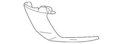 Genuine Mitsubishi Lower Molding 6400K716 - Image 1 of 2