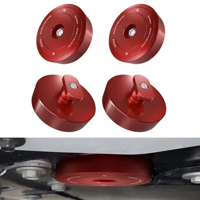 4X Almohadillas de gato elevador discos aluminio rojo para Chevrolet Corvette C5 C6 C7 C8 Foto 1 de 4