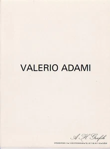 VALERIO ADAMI - Einladung zur Ankündigung der Veröffentlichung des neuen Albums des Künstlers - Bild 1 von 3