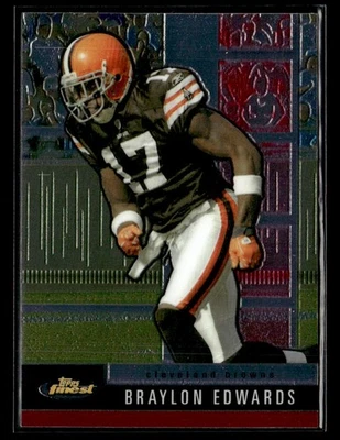 Tarjeta Finest #60 Braylon Edwards 2008 Cleveland Browns Foto 1 de 2
