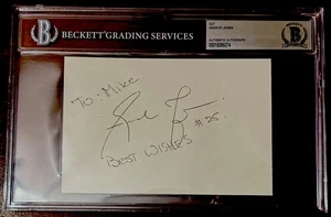 Andruw Jones Autographed Cut BAS COA Atlanta Braves 1995 Inscribed “Best Wishes” - Picture 1 of 1