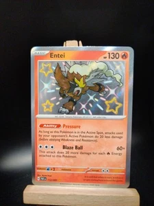 Entei - 112/091 - Pokemon Paldean Fates Shiny Rare Card  - Picture 1 of 2