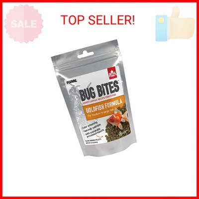 Alimento para peces dorados Fluval Bug Bites, pellets para peces de tamaño mediano a grande, 3,5 Foto 1 de 2