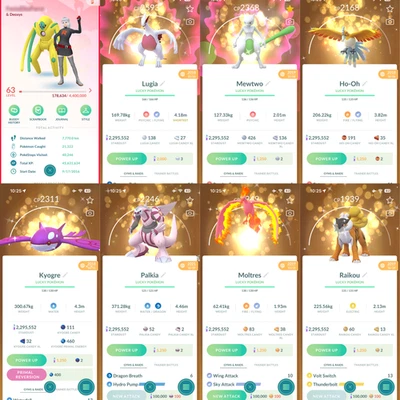 Pokémon Acc Go Lvl 63/ 2016/ 412 Legendary/ 354 Hundos/ 295 Lucky/ 2M Stardust/ - Image 1 of 4