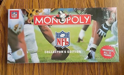 Monopoly NFL Collectors Edition Board Game 32 Teams 2003 NEW Factory Sealed  - Image 1 of 4