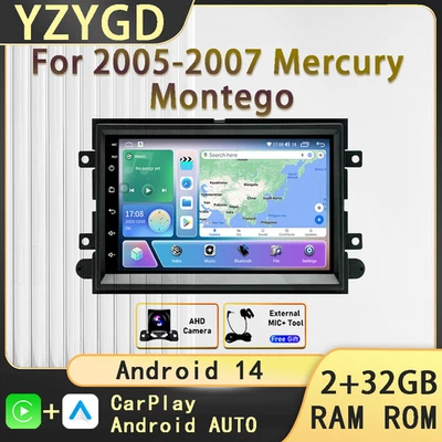 For 05-2007 Mercury Montego Car Radio 2Din Android Navigation Player Multimedia Foto 1 de 4