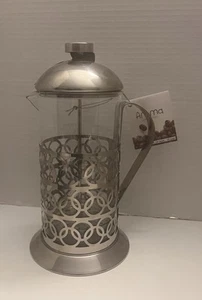 Nuevo Nuevo con etiquetas Mastrocook Aroma Prensa de Café Francesa Vidrio Jarra Plateada 10 Tazas 1000 ml - Imagen 1 de 24