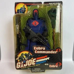 GI Joe vs Cobra 12" Cobra Commander w Snake Staff Vintage 2001 Action Figure NEW - Picture 1 of 24
