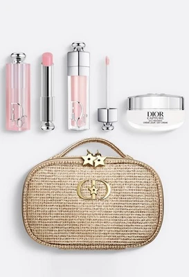 Dior The Natural Glow Christmas Gift Set 2025 – Limited Edition Gold Pouch - Image 1 of 4