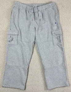 Champion Sweatpants Mens 2XL Gray Reverse Weave Heavyweight Cargo Baggy Wide-Leg - Picture 1 of 14