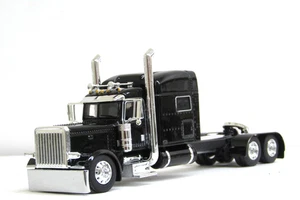 DCP custom stretched frame black Peterbilt 389 70" sleeper tractor 1/64 - Picture 1 of 5