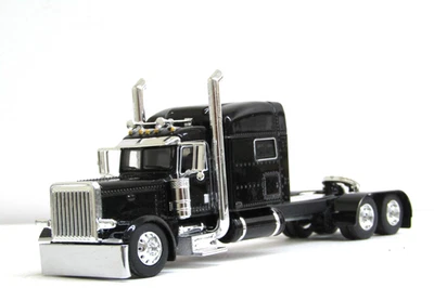 DCP custom stretched frame black Peterbilt 389 70" sleeper tractor 1/64 - Image 1 of 4