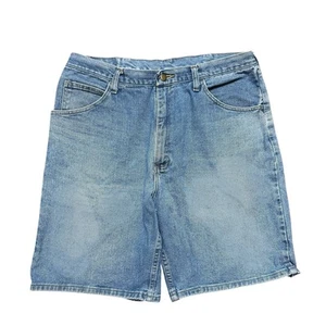 Pantalones Cortos de Jean Vintage Y2K Wrangler Azul Denim Calce Relajado Talla 36 - Imagen 1 de 8