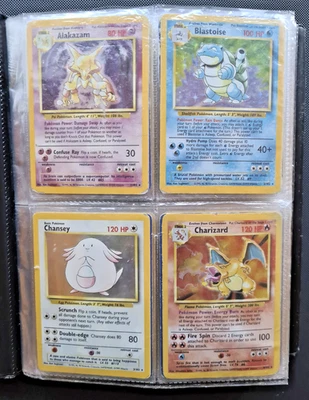 Complete Base Set WOTC Pokemon Cards 102/102 Original Binder Charizard Blastoise - Image 1 of 4