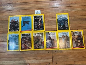 Lot of 10 National Geographic 1968 Czecholovakia Ecuador Shark  - Foto 1 di 2