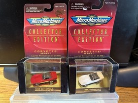 2-Micro Machines Corvettes Series 1 &lsquo;68 Convertibles W/Removable Top NIP RARE M2