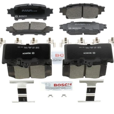 Bosch BC1391 BC1586 QuietCast Cerámica Kit Pastillas Freno Delanteras Traseras Foto 1 de 4