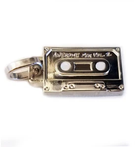 DJ Awesome Mix Cassette Tape Guardians of the Galaxy Marvel Metal Pendant Charm - Picture 1 of 4