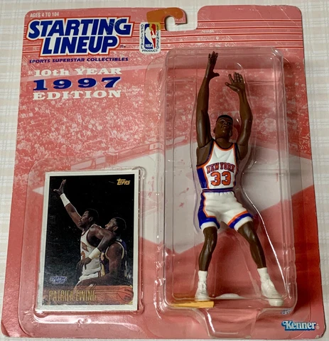PATRICK EWING Starting Lineup 1997 (Tenth Year Edition) Card & Figure UNOPENED! Cover