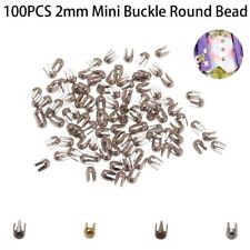 100pcs DIY Metal Round Bead Doll Accessories Doll Clothes Claw Hammer Buckle