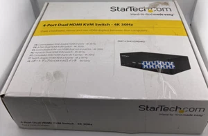 STARTECH.COM SV431DHD4KU HDMI 4 PORT 4K 30HZ DUAL DISPLAY KVM SWITCH - Picture 1 of 4