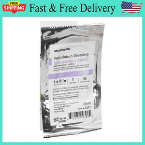 8 Pack Xeroform Petrolatum Impregnated Gauze Dressing Sheet for Burn Wound Care - Picture 1 of 2