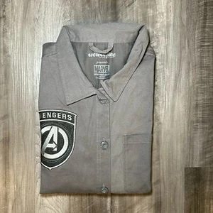 Avengers We Love Fine Long Sleeve Button Down - XL - Picture 1 of 8