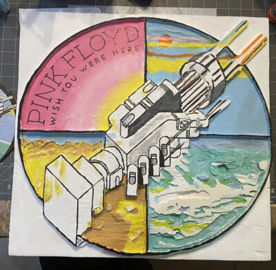 PINK FLOYD Wood Carving By Hand (ONE OF A KIND) Hands From WYWH - Image 1 of 4