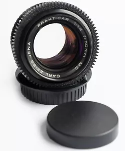 Carl Zeiss Jena MC Prakticar/Pancolar Lens f/1.4 50mm Canon EF mount Cine mod - Picture 1 of 9