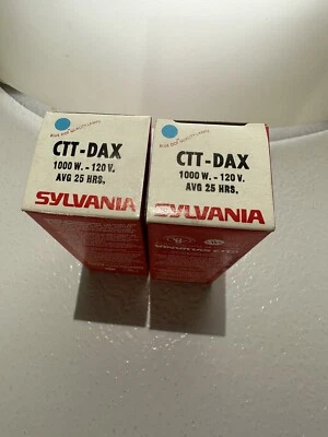 CTT DAX "2 PACK" projector lamp projection light bulb 120v 1000w, Sylvania brand - Image 1 of 2